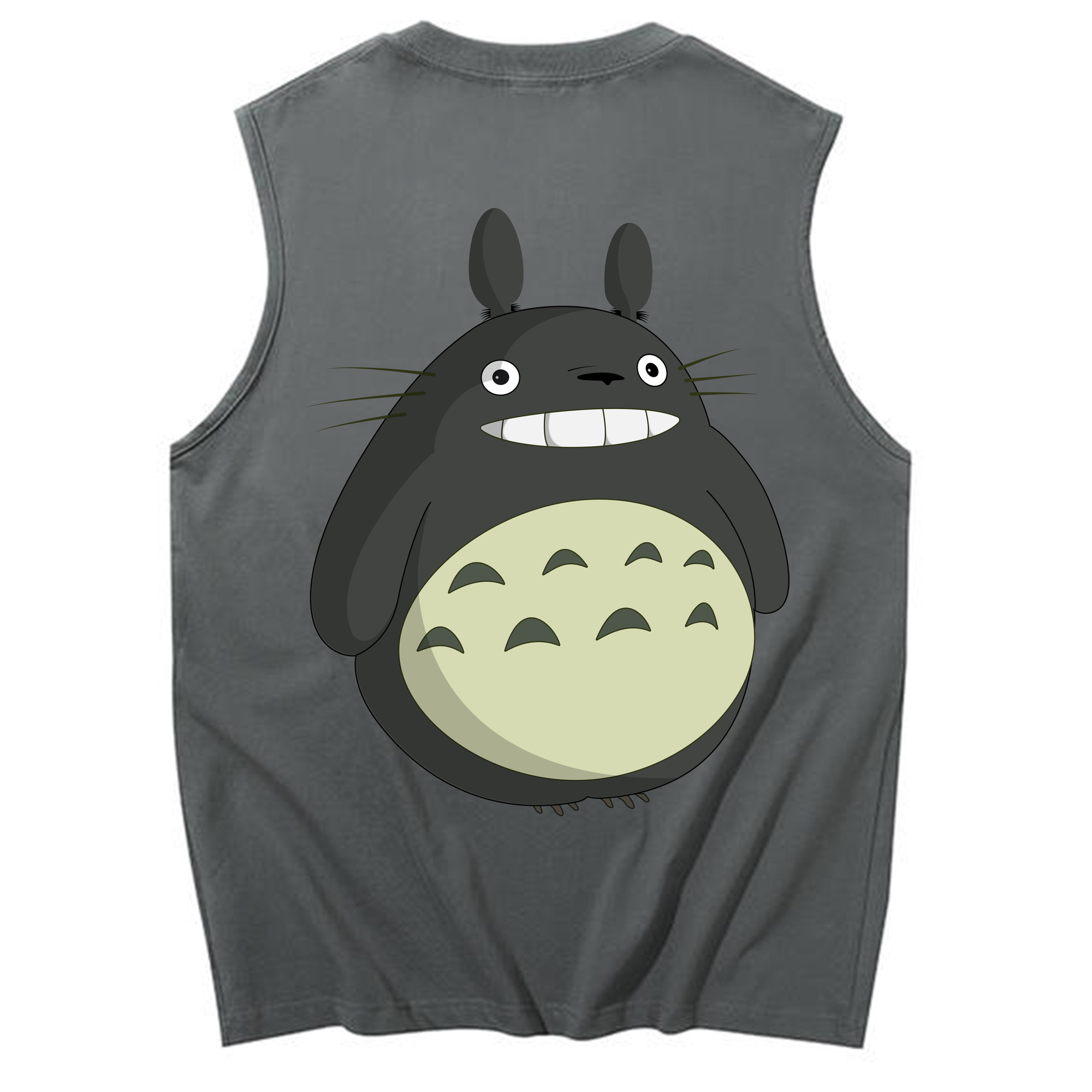 （画像用） となりのトトロ 草壁メイ 草壁サツキ My Neighbor Totoro Satsuki Kusakabe Mei Kusakabe コットン100％タンクトップ（背面プリント）